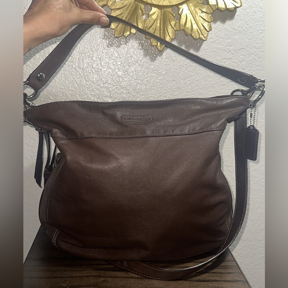 Coach Handbags - Coach Zoe Hobo Brown Shoulder Handbag